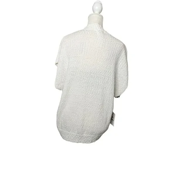 Callahan knitwear womens sz xl sweater ivory crew neck knit cotton - Picture 2 of 12